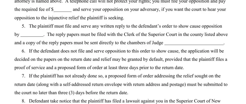 Part # 5 for submitting nj appendix form