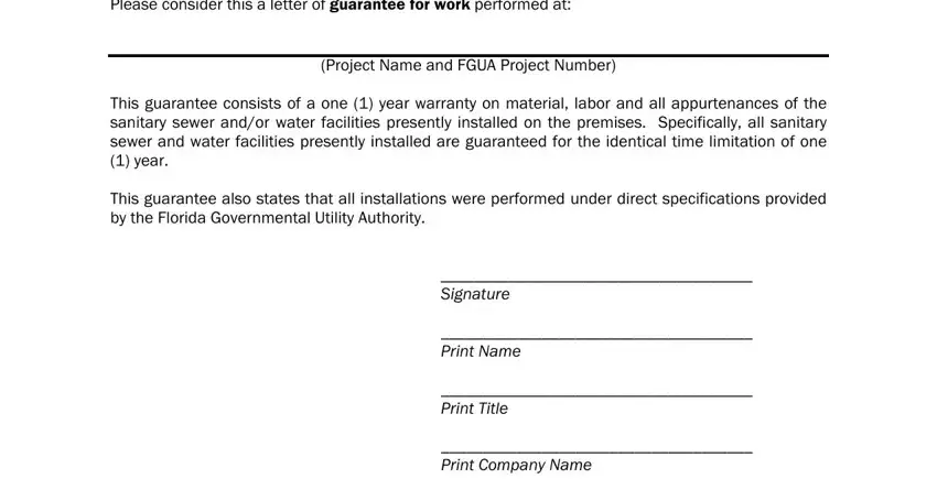 Step number 1 of filling out warranty form template
