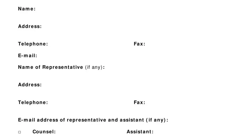 Filling out part 4 of how to form a103