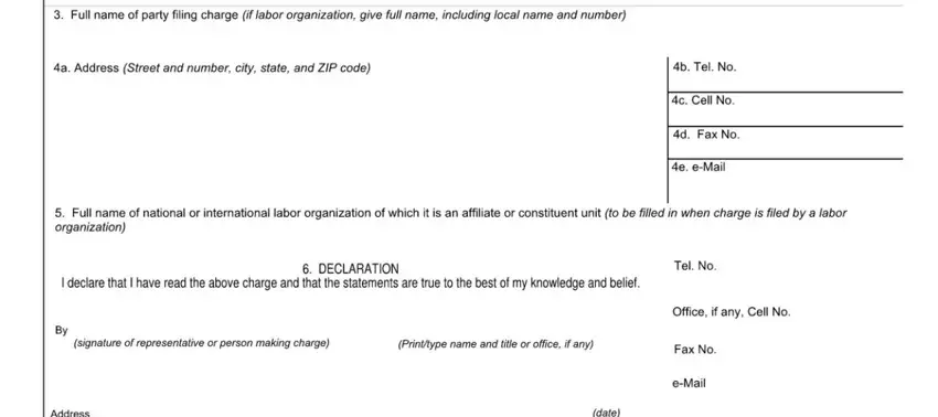 How to fill out nlrb form online step 2