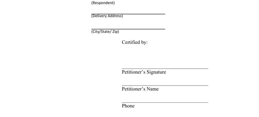 Part # 5 in completing texas notice of nonsuit form