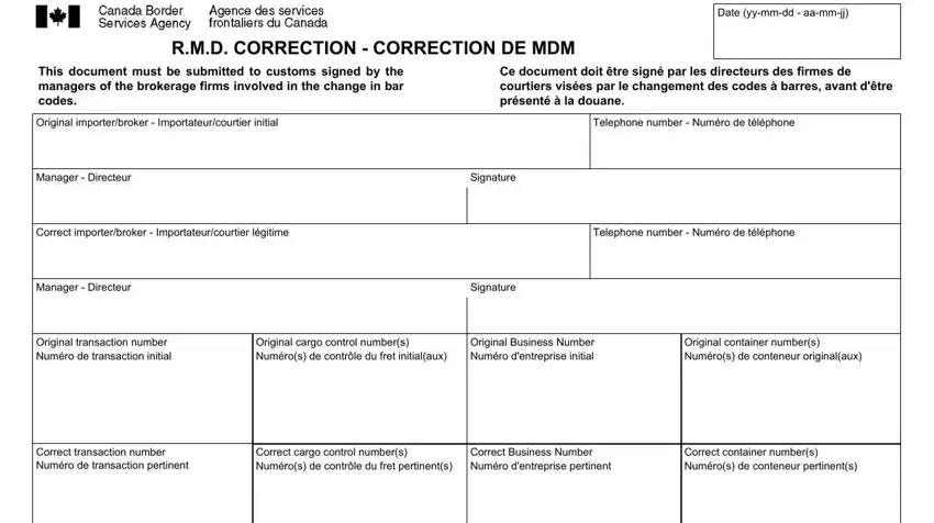 rmd correction form conclusion process outlined (step 1)