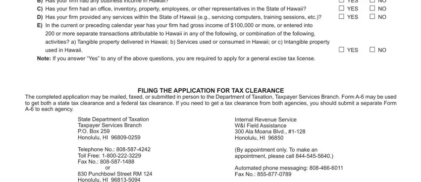 State Department of Taxation, Internal Revenue Service WI Field, and NO  NO  NO of hawaii a 6