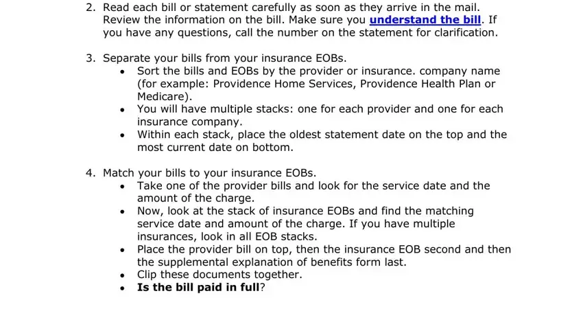 how to organize youe medical bills conclusion process outlined (part 1)