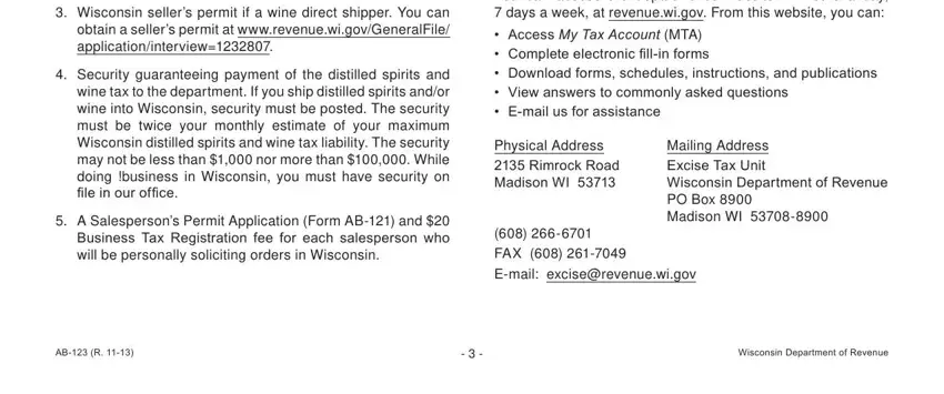 Best ways to prepare Form Ab 123 portion 1