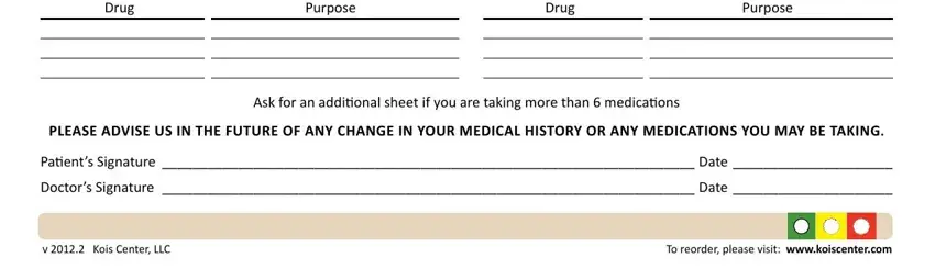 Stage no. 3 in submitting family medical history form template