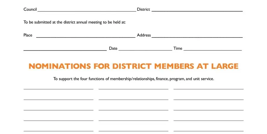 Nominating Committee Form ≡ Fill Out Printable PDF Forms Online