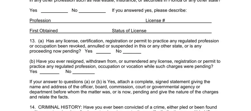 Part number 4 in completing licensure