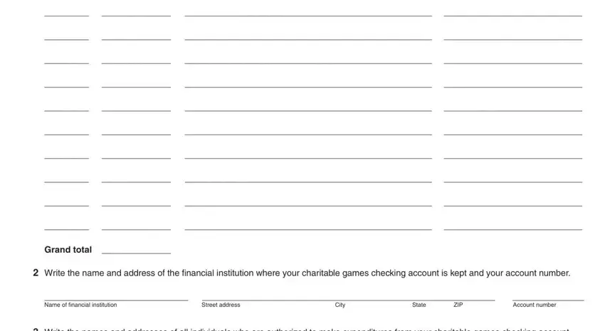 Name of financial institution, Write the name and address of the, and City in Form Rcg 25