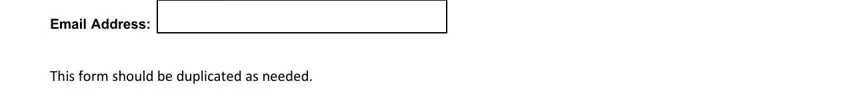 Email Address, This form should be duplicated as, and Email Address of soi authorization