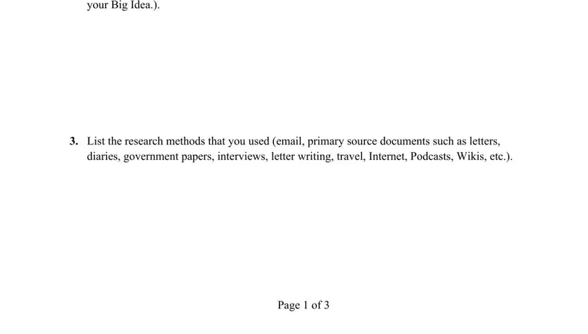 Filling in part 2 of bibliography west you create