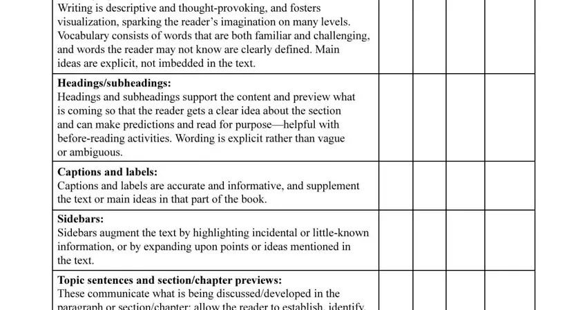 Part # 3 in submitting textbook evaluation checklist