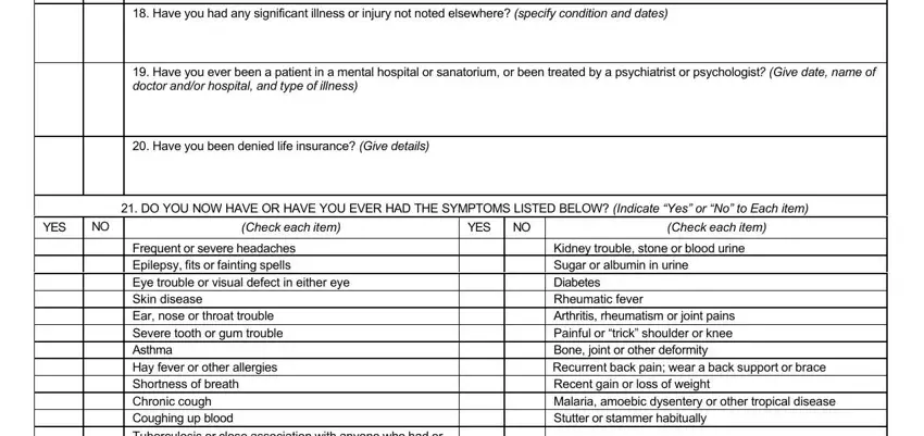 Tips on how to fill in employee physical examination form part 3