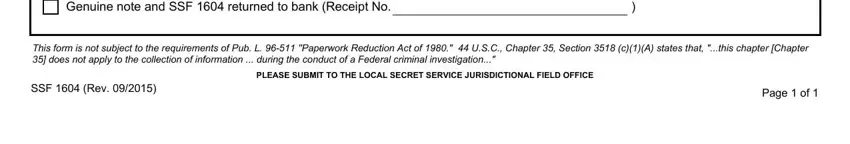 counterfeit report conclusion process outlined (part 3)