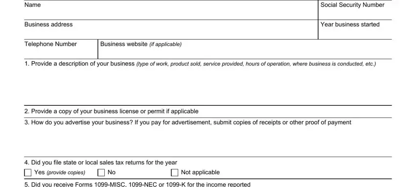 documentation internal revenue form writing process described (step 1)