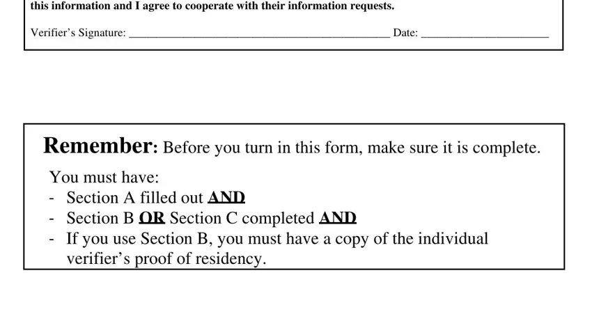 Learn how to fill in proof of dc residency form portion 4
