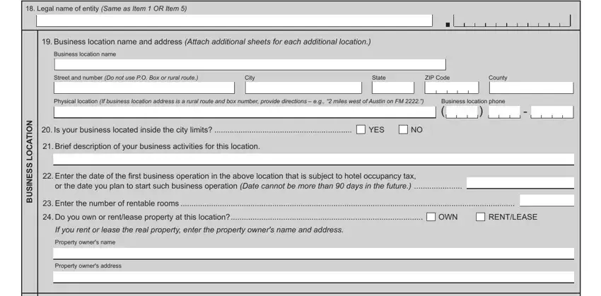 City, Physical location If business, and ZIP Code inside Form Ap 102 3