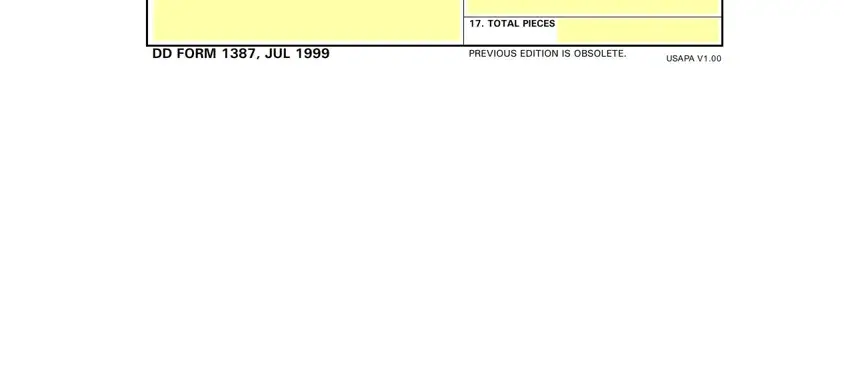 Dd 1387 Form ≡ Fill Out Printable Pdf Forms Online