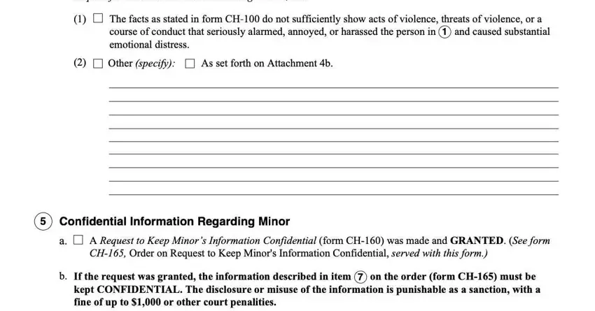 Filling in section 3 in ch 109 california form