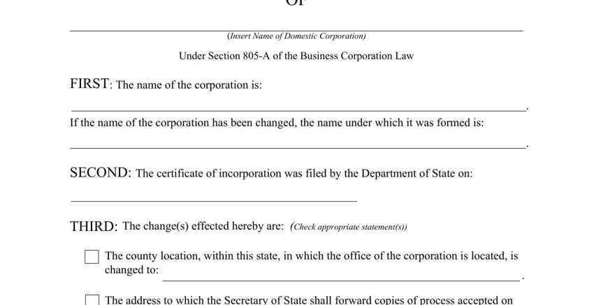 Completing section 1 in dos form 1556