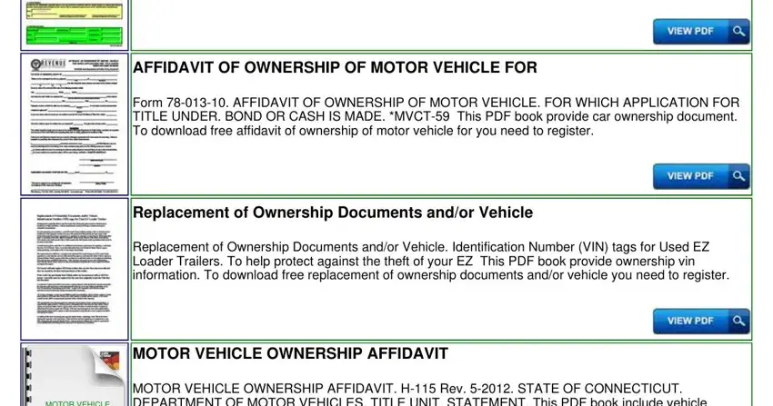 Filling out section 4 of vehicle transfer letter