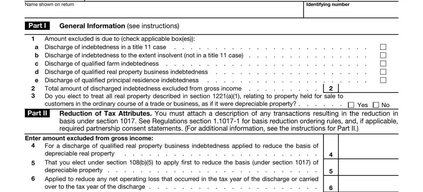 Irs Form 982 ≡ Fill Out Printable PDF Forms Online