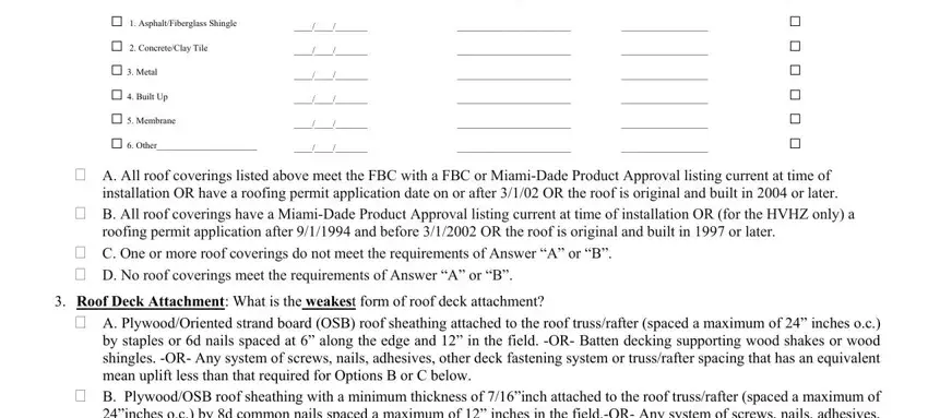 The way to prepare florida wind mitigation form template portion 2