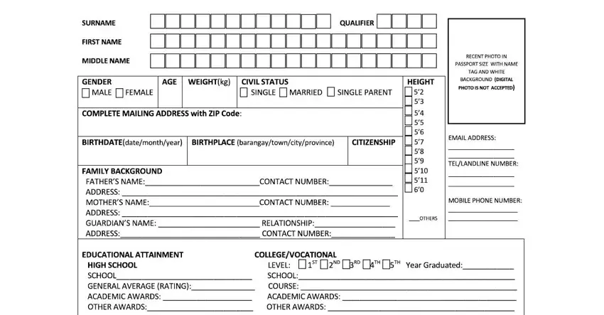 Completing segment 1 in pnpa online application 2021