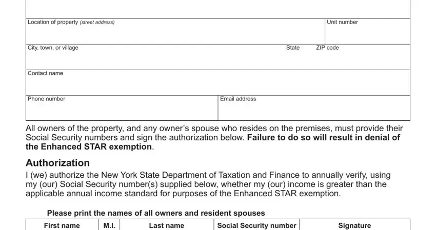Filling out part 3 of Form Rp 425 Rnw
