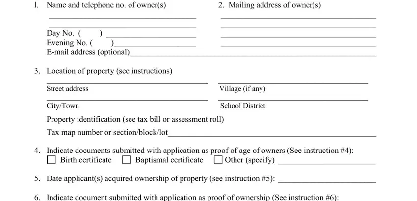 Writing section 1 of nys form rp 467 instructions