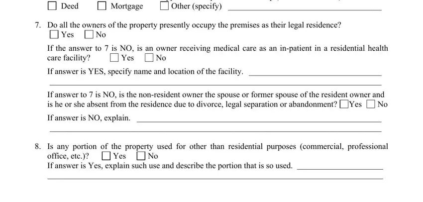 Filling out part 2 of nys form rp 467 instructions