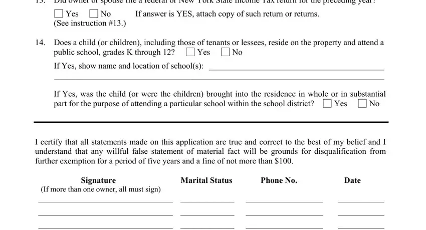 Date, If Yes was the child or were the, and RP   Did owner or spouse file a of nys form rp 467 instructions