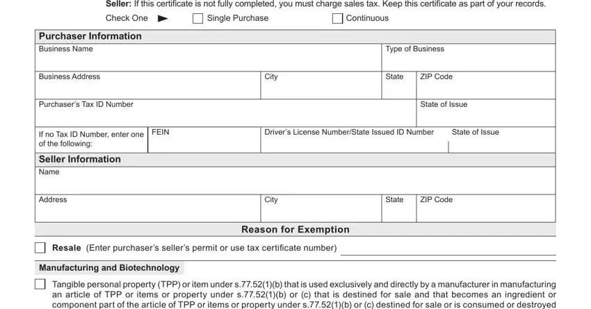 Filling out segment 1 of Wi S 211 Form