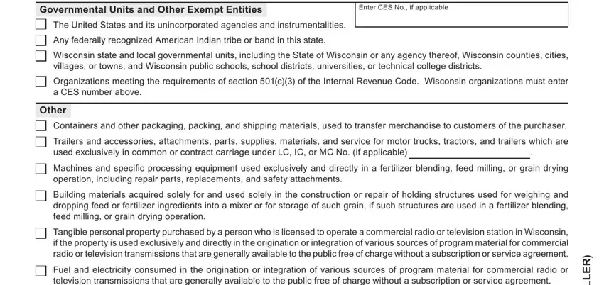 Filling in segment 4 of Wi S 211 Form