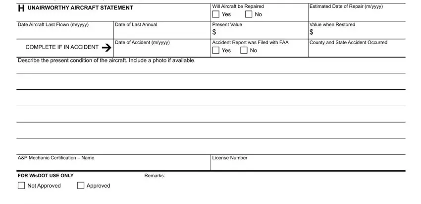 Part no. 4 in filling in purpose of wisconsin form dt1556