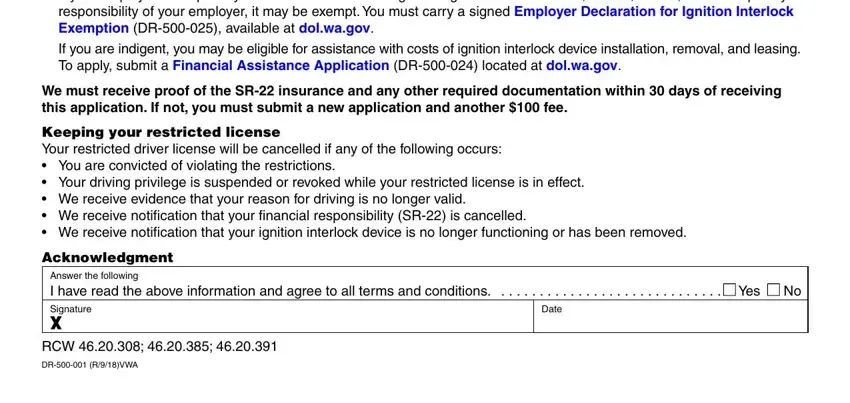 A way to prepare wa license application online portion 2