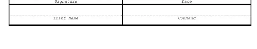 Print Name, Signature, and Date in af form dd 1746