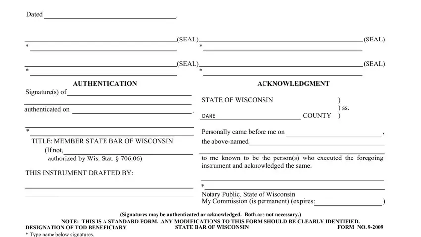 wisconsin designation of tod beneficiary form 9 2009 conclusion process clarified (step 2)