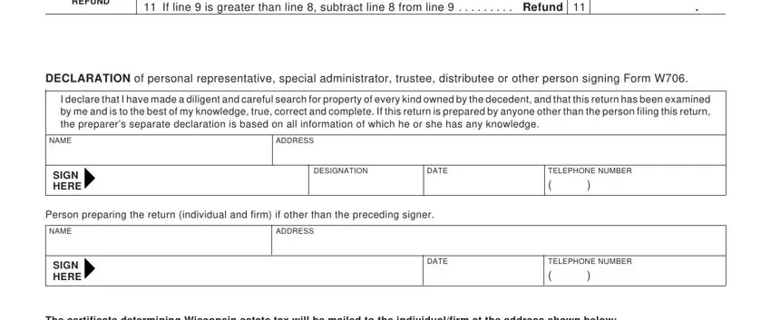 Wisconsin Form W706 writing process clarified (step 2)