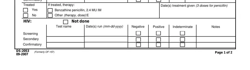 Stage no. 3 of filling out anxiolytics