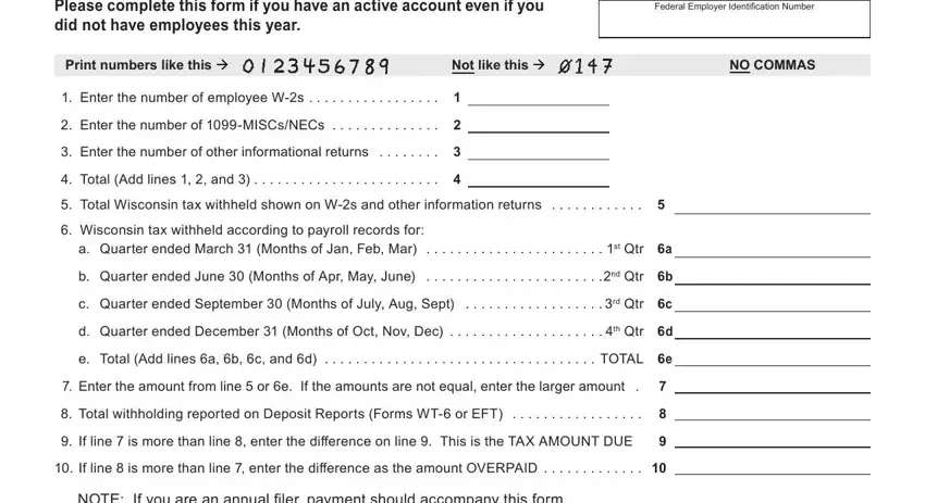 Please complete this form if you, Print numbers like this, and Enter the number of employee Ws in Wisconsin Wt 7 Tax Form