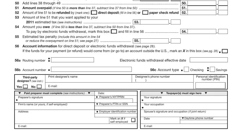 nys printable tax refund forms conclusion process shown (portion 4)