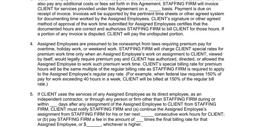 Best ways to fill out staffing agency contract template stage 2