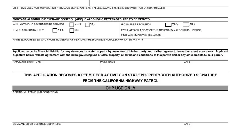 Filling out section 2 of chp 398 permit