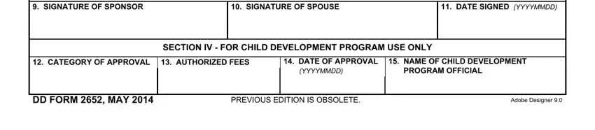 Filling out part 2 in how to dd 2652 form