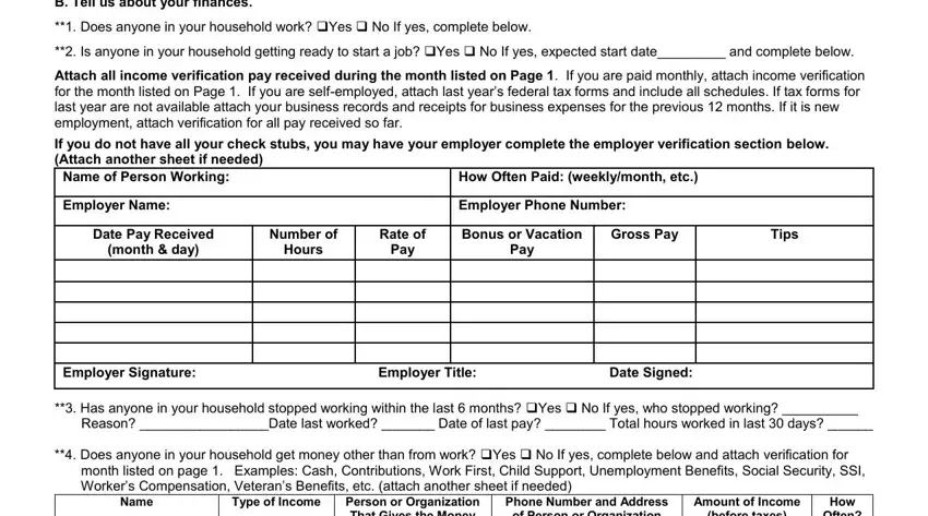 Date Pay Received, Tips, and Number of in nc dss 2435
