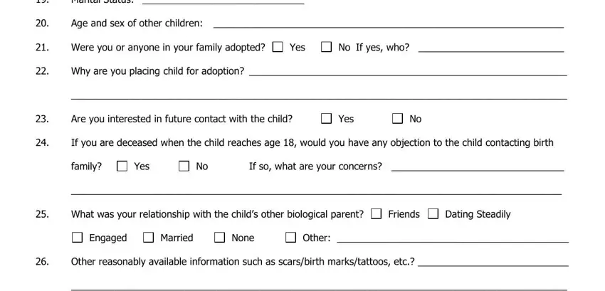 Filling out section 4 in form dss 5102