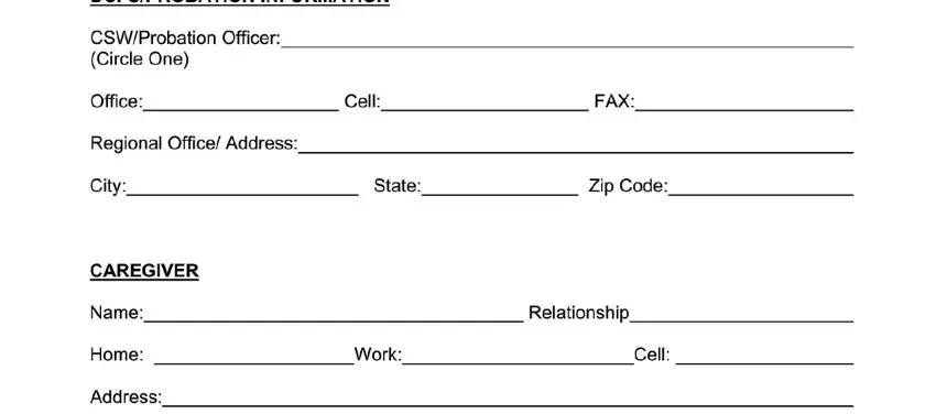 A way to fill out code dcfs laco step 2