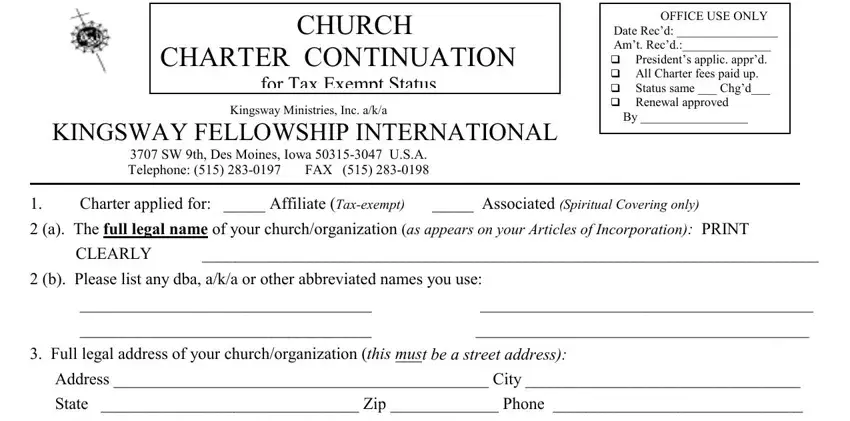 The best ways to fill in what is church charter part 1