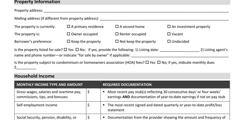 The property is, Undecided, and Property Information inside paycheck protection program borrower application fillable form